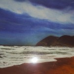 DOLPHIN NOSE 2005 PASTEL ON PAPER 18" * 22"