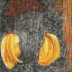 Beaten Gold Earings Worn by Fulani Tribal Women (Charcoal & Pastel on Paper)