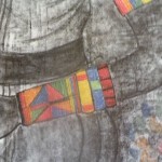 Masai Bangle (Charcoal & Pastel on Paper)