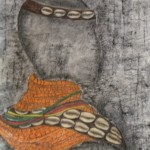 River Basin Jewellery Worn by Omo Tribal Women (Charcoal & Pastel on Paper)