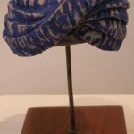 BLUE CERAMIC TURBAN