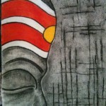 ABSTRACT 2011 CHARCOAL & PASTEL ON PAPER 12"*19"